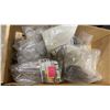 Image 7 : BOX OF ASSORTED HARDWARE, SAFETY LABELS & 30 MASTERLOCK PADLOCKS