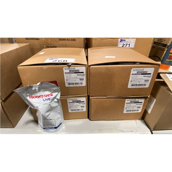 4 CASES OF UVEX AVATAR SAFETY GLASSES CLEAR & AMBER LENS