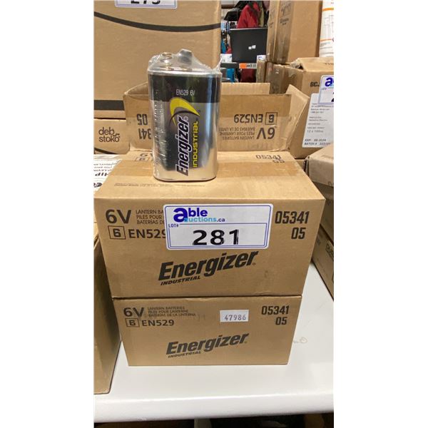 4 CASES OF ENERGIZER 6V EN529 INDUSTRIAL BATTERIES
