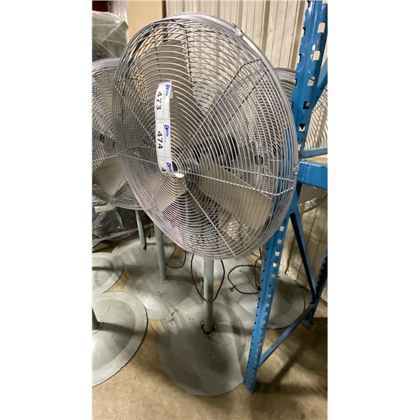 TPI INDUSTRIAL ACH30-O GREY 30" INDUSTRIAL ELECTRIC FREESTANDING WAREHOUSE FLOOR FANS