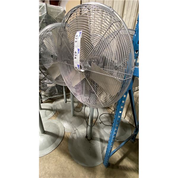 TPI INDUSTRIAL ACH30-O GREY 30" INDUSTRIAL ELECTRIC FREESTANDING WAREHOUSE FLOOR FANS