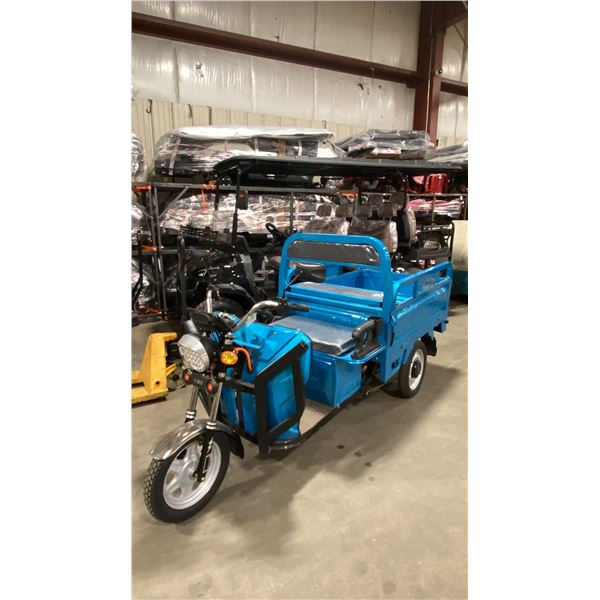 IRANCH IRET13 HIGH END 800W ELECTRIC TRICYCLE WITH DROP SIDE MANUAL DUMP BED *COLOUR BLACK*