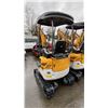Image 2 : SDLANCH SDLE20 YELLOW DIESEL POWERED RUBBER TRACK MINI EXCAVATOR WITH ATTACHED DIGGING BUCKET,