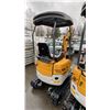 Image 3 : SDLANCH SDLE20 YELLOW DIESEL POWERED RUBBER TRACK MINI EXCAVATOR WITH ATTACHED DIGGING BUCKET,