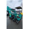 Image 1 : AGT INDUSTRIAL H15R TEAL GAS POWERED 13.5HP RUBBER TRACK MINI EXCAVATOR WITH ATTACHED DIGGING