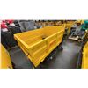 Image 3 : SDLANCH SDLD25 YELLOW RIDE ON GAS POWERED MINI CRAWLER DUMPER, 3 SPEED WITH 9" TRACKS &