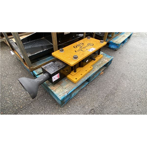 AGROTK 680 PD680-PZ HYDRAULIC SKID STEER INDUSTRIAL DROP HAMMER ATTACHMENT