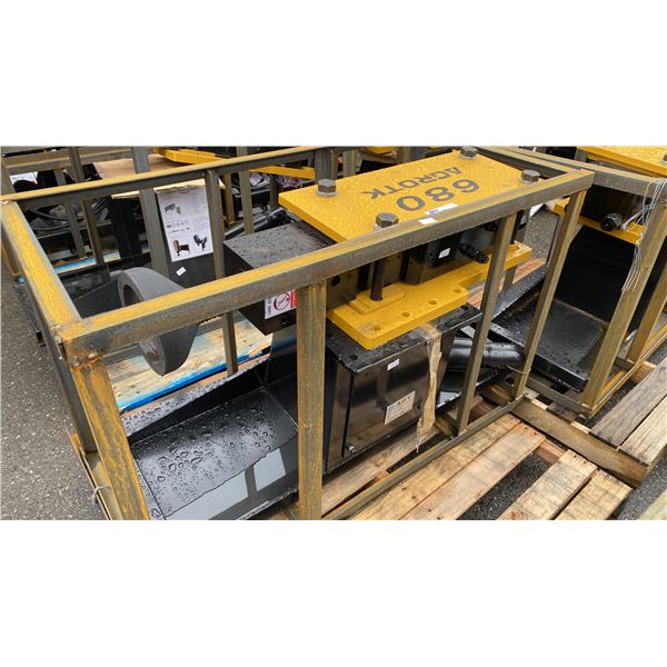 AGROTK 680 PD680-PZ HYDRAULIC SKID STEER INDUSTRIAL DROP HAMMER ATTACHMENT