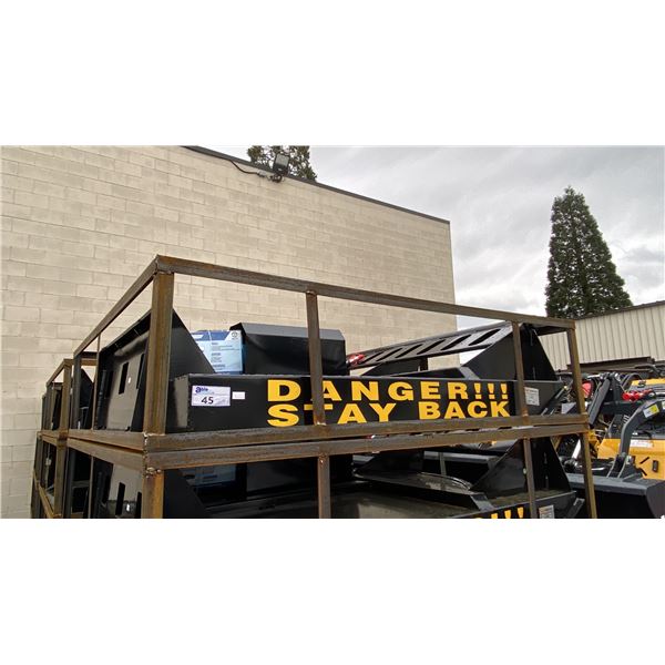 MOWER KING SSRC 72" HYDRAULIC SKID STEER BRUSH MOWER ATTACHMENT