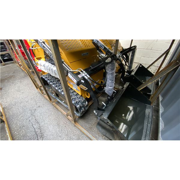 AGT INDUSTRIAL MX-CRT23 YELLOW GAS POWERED MINI SKID STEER LOADER WITH A 32"W BUCKET