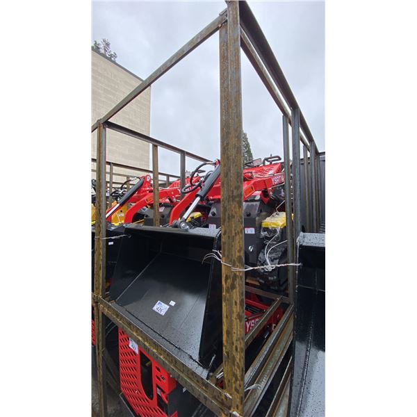 AGT INDUSTRIAL YSRT14 RED GAS POWERED RUBBER TRACK RIDE ON HYDRAULIC MINI SKID STEER/LOADER WITH