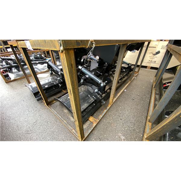 MOWER KING SPA84 HEAVY DUTY HYDRAULIC 84" SKID STEER SNOW PLOW/DOZER BLADE ATTACHMENT