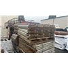 Image 3 : GREY INDUSTRIAL METAL PALLET RACKING 6 UPRIGHTS (12'L X 42"W) 20 CROSSBARS (8'L) & PALLET OF MESH