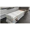 Image 2 : GREY INDUSTRIAL METAL PALLET RACKING 6 UPRIGHTS (12'L X 42"W) 20 CROSSBARS (8'L) & PALLET OF MESH