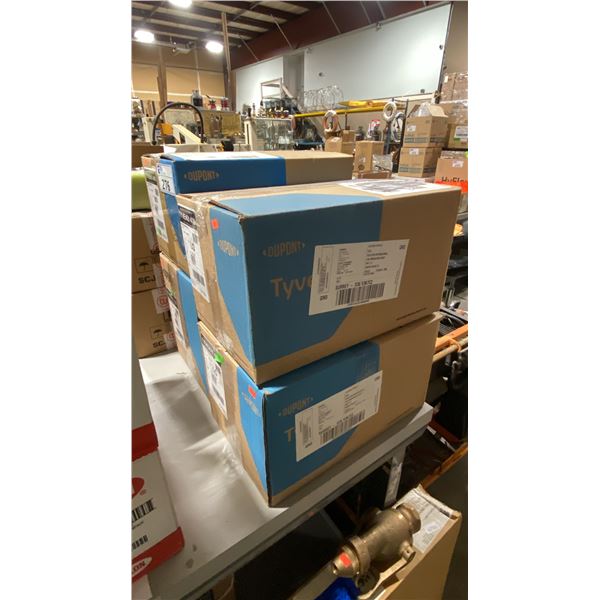 4 CASES OF DUPONT TYVEK 400 WHITE COVERALLS, 25 PER CASE, 1 CASE MEDIUM, 1 CASE 4X & 2 CASES MEDIUM