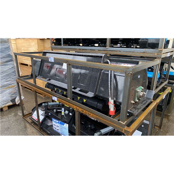 MOWER KING ECSSTR072 HYDRAULIC 72" SKID STEER TILLER ATTACHMENT