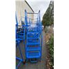 Image 4 : CANWAY 5H BLUE METAL 5' INDUSTRIAL MOBILE WAREHOUSE STAIRS
