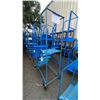 Image 2 : KLETON B24O5H BLUE METAL 5' INDUSTRIAL MOBILE WAREHOUSE STAIRS