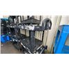 Image 2 : BLACK PLASTIC 2 TIER 42"L X 25"D X 33"H COMMERCIAL MOBILE PRODUCT CART