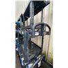 Image 3 : BLACK PLASTIC 2 TIER 42"L X 25"D X 33"H COMMERCIAL MOBILE PRODUCT CART