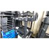 Image 2 : BLACK PLASTIC 2 TIER 42"L X 25"D X 33"H COMMERCIAL MOBILE PRODUCT CART