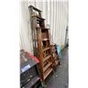 Image 2 : 3 WOOD LADDERS 6', 7' & 8'