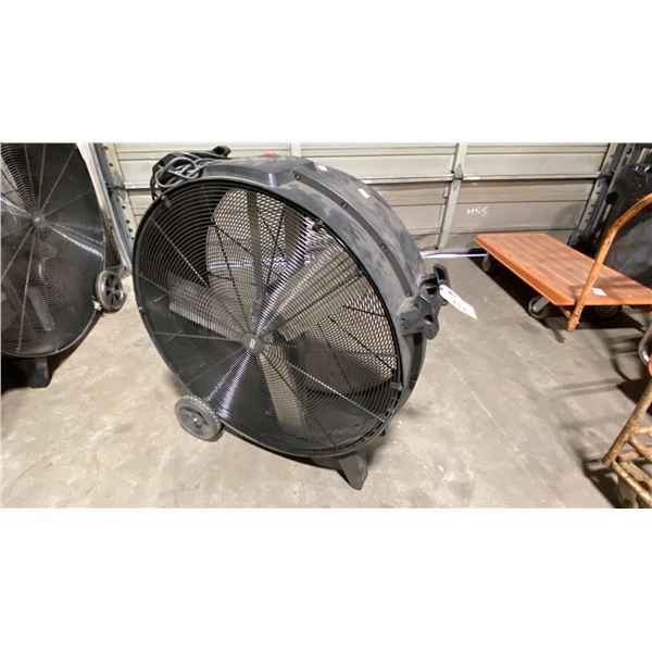 ULINE H-6985 BLACK 120V ELECTRIC MOBILE INDUSTRIAL WAREHOUSE FAN