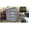 Image 1 : 20FT DARK GREY SHIPPING CONTAINER WITH FRONT DOUBLE CAM LOCK DOOR 8'6" X 8' X 20' XHCU2752229