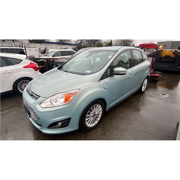 2013 FORD C-MAX E-NERGI, 4DR HATCHBACK, BLUE, VIN 1FADP5CU3DL551266,