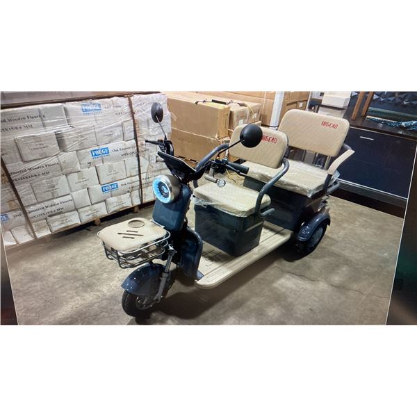 IRGC40 HIGH END MINI 2 SEATER ELECTRIC TRIKE PERSONNEL MOVER *HAS KEYS & CHARGER, COLOR RED*