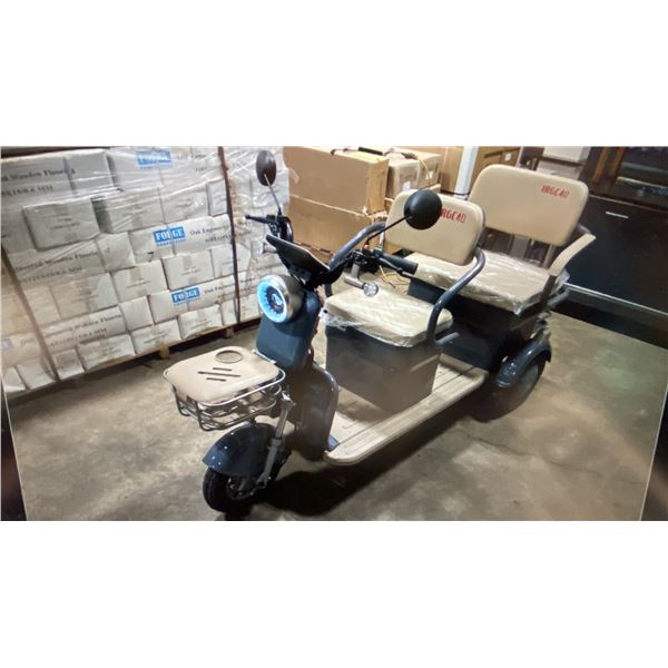 IRGC40 HIGH END MINI 2 SEATER ELECTRIC TRIKE PERSONNEL MOVER *HAS KEYS & CHARGER, COLOR RED*