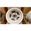 Image 2 : SET OF 4 JWL VIA JAWA 14X6 -JJ SILVER / WHITE 5 BOLT VINTAGE PROFESSIONAL VEHICLE RIMS
