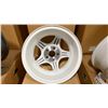 Image 2 : SET OF 4 JWL VIA JAWA 14X6 -JJ SILVER / WHITE 5 BOLT VINTAGE PROFESSIONAL VEHICLE RIMS