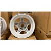 Image 2 : SET OF 4 JWL VIA JAWA 14X6 -JJ SILVER / WHITE 4 BOLT VINTAGE PROFESSIONAL VEHICLE RIMS
