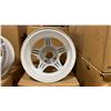 Image 2 : SET OF 4 JWL VIA JAWA 14X6 -JJ SILVER / WHITE 4 BOLT VINTAGE PROFESSIONAL VEHICLE RIMS