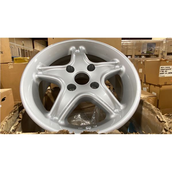 SET OF 4 JWL VIA JAWA 15X7 -JJ SILVER 4 BOLT VINTAGE PROFESSIONAL VEHICLE RIMS