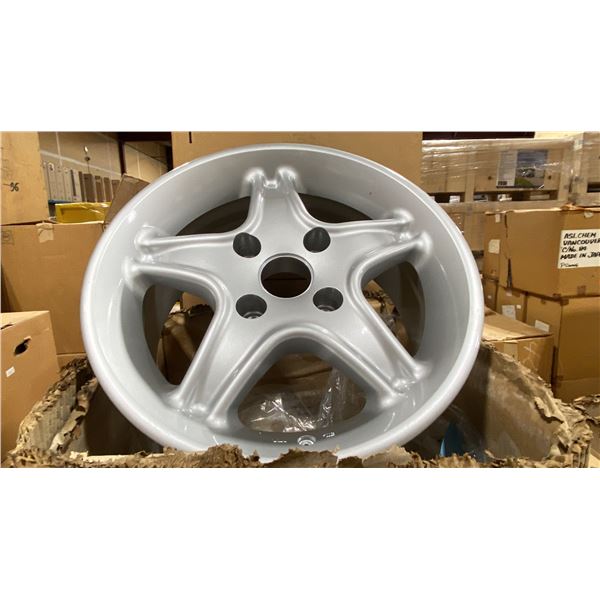 SET OF 4 JWL VIA JAWA 15X7 -JJ SILVER 4 BOLT VINTAGE PROFESSIONAL VEHICLE RIMS