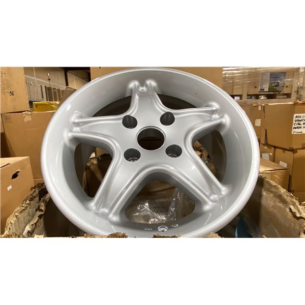 SET OF 4 JWL VIA JAWA 15X7 -JJ SILVER 4 BOLT VINTAGE PROFESSIONAL VEHICLE RIMS