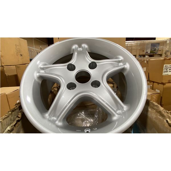 SET OF 4 JWL VIA JAWA 15X7 -JJ SILVER 4 BOLT VINTAGE PROFESSIONAL VEHICLE RIMS