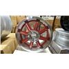 Image 3 : SET OF 3 GZIGEN N1RO8 15X6 1/2 -JJ SILVER / RED 5 BOLT VINTAGE PROFESSIONAL VEHICLE RIMS