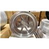 Image 4 : SET OF 3 GZIGEN N1RO8 15X6 1/2 -JJ SILVER / RED 5 BOLT VINTAGE PROFESSIONAL VEHICLE RIMS