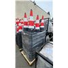 Image 2 : PALLET OF RED REFLECTIVE COMMERCIAL INDUSTRIAL TRAFFIC CONES