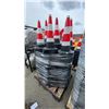 Image 2 : PALLET OF RED REFLECTIVE COMMERCIAL INDUSTRIAL TRAFFIC CONES