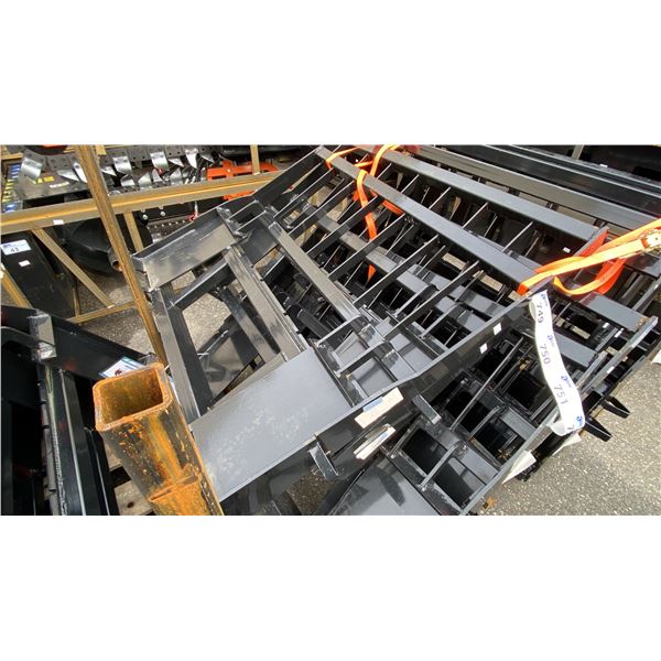 MOWER KING SA-100 HEAVY DUTY 48" PALLET FORK SKID STEER ATTACHMENT