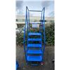 Image 4 : CANWAY 5H BLUE METAL 5' INDUSTRIAL MOBILE WAREHOUSE STAIRS