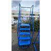 Image 4 : CANWAY 5H BLUE METAL 5' INDUSTRIAL MOBILE WAREHOUSE STAIRS
