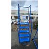 Image 4 : CANWAY 5H BLUE METAL 5' INDUSTRIAL MOBILE WAREHOUSE STAIRS