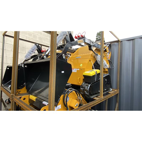 AGT INDUSTRIAL MX-CRT23 YELLOW GAS POWERED MINI SKID STEER LOADER WITH A 32"W BUCKET