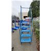 Image 4 : KLETON B24O5H BLUE METAL 5' INDUSTRIAL MOBILE WAREHOUSE STAIRS
