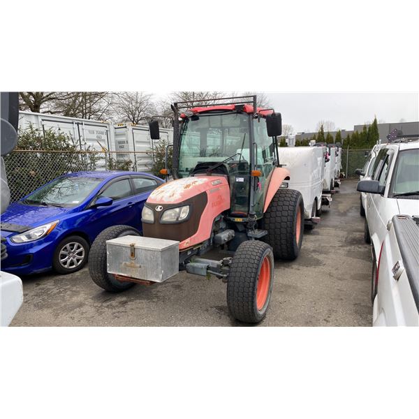 2010 KUBOTA M6040 TRACTOR, ORANGE, VIN 83161,